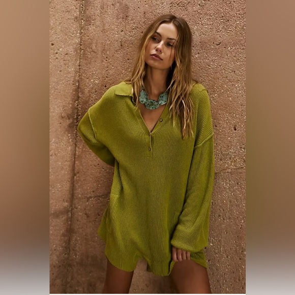 Free People Pants - NWT Free People FP Beach Picnic Sweater Romper XS